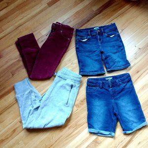 Girls size 6 & 7 pants and shorts bundle